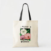 zeepakketlabel Art, Camellia Flowers Tote Bag (Voorkant)