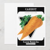  zeepakketlabel kunst, Danvers wortelen (Voorkant / Achterkant)