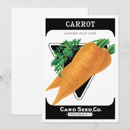 zeepakketlabel kunst, Danvers wortelen (Voorkant / Achterkant)