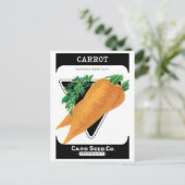 zeepakketlabel kunst, Danvers wortelen Briefkaart (Staand voorkant)