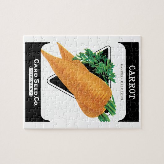 zeepakketlabel kunst, Danvers wortelen Legpuzzel (Horizontaal)