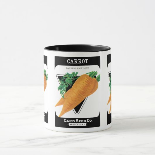  zeepakketlabel kunst, Danvers wortelen Mok (Midden)