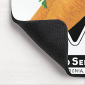 zeepakketlabel kunst, Danvers wortelen Muismat (Hoek)