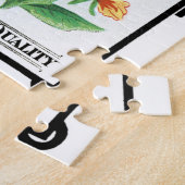  zeepakketlabel kunst, kalliopsis bloemen legpuzzel (Zijkant)