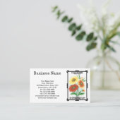 zeepakketlabel kunst, kalliopsis bloemen visitekaartje (Staand voorkant)