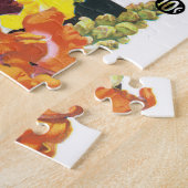  zeepakketlabel kunst, Snapdragon Flowers Legpuzzel (Zijkant)