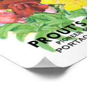  zeepakketlabel kunst, Snapdragon Flowers Poster (Hoek)