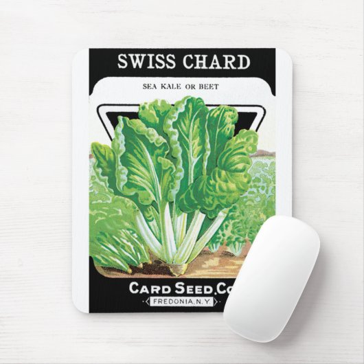 zeepakketlabel kunst, Zwitserse kaardwrakken Muismat (Met muis)