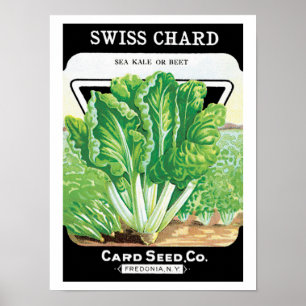 zeepakketlabel kunst, Zwitserse kaardwrakken Poster