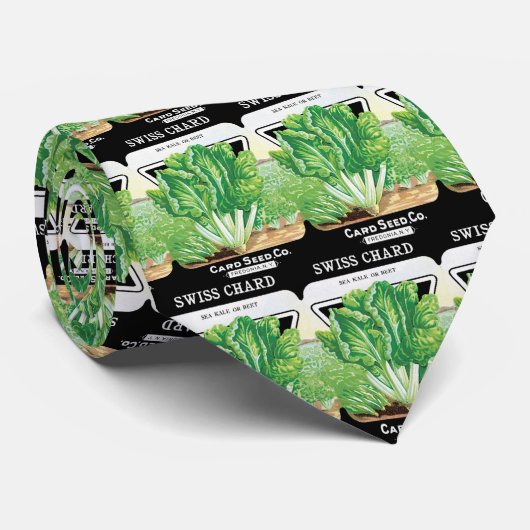  zeepakketlabel kunst, Zwitserse kaardwrakken Stropdas (Opgerold)