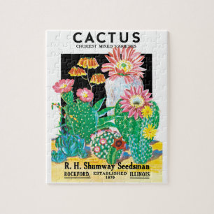  zeepakketlabel Kunstwoestijncactus Planten Legpuzzel