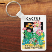  zeepakketlabel Kunstwoestijncactus Planten Sleutelhanger (Voorkant)