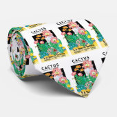  zeepakketlabel Kunstwoestijncactus Planten Stropdas (Opgerold)