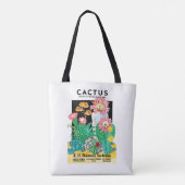  zeepakketlabel Kunstwoestijncactus Planten Tote Bag (Achterkant)