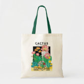  zeepakketlabel Kunstwoestijncactus Planten Tote Bag (Voorkant)