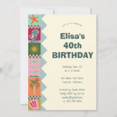 Zeepartij Verjaardagsfeestje Modern Mooie Op Maat  Kaart (Voorkant)