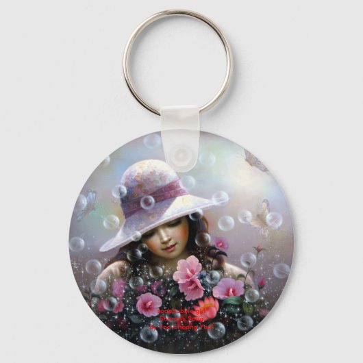 zeepbel meisje "Sharon's Song" Sleutelhanger (Voorkant)