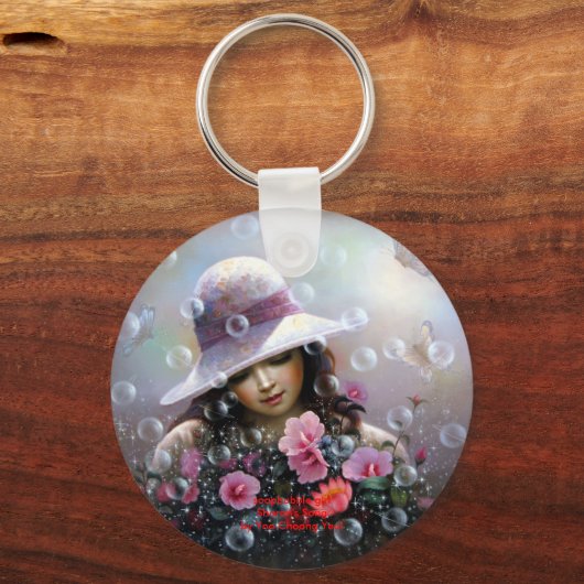 zeepbel meisje "Sharon's Song" Sleutelhanger (Voorkant)