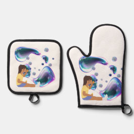 zeepbel ovenwant & pannenlap set