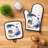 zeepbel ovenwant & pannenlap set (Top down)