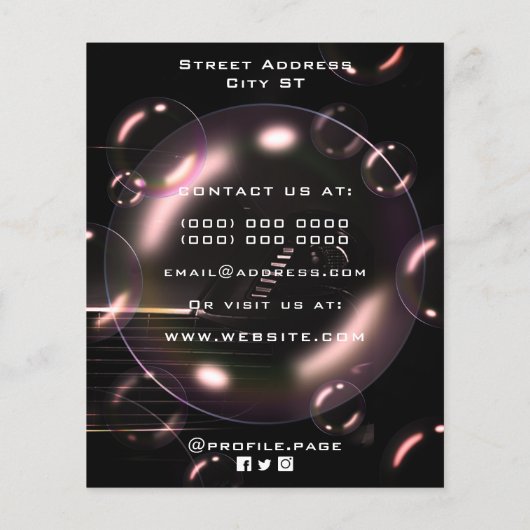 Zeepbellen, autowrakken flyer (Achterkant)