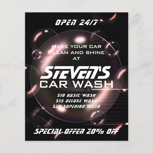 Zeepbellen, autowrakken flyer (Voorkant)