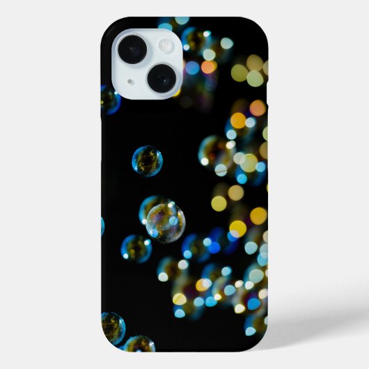 Zeepbellen Bokeh op zwart Case-Mate iPhone Case (Achterkant)
