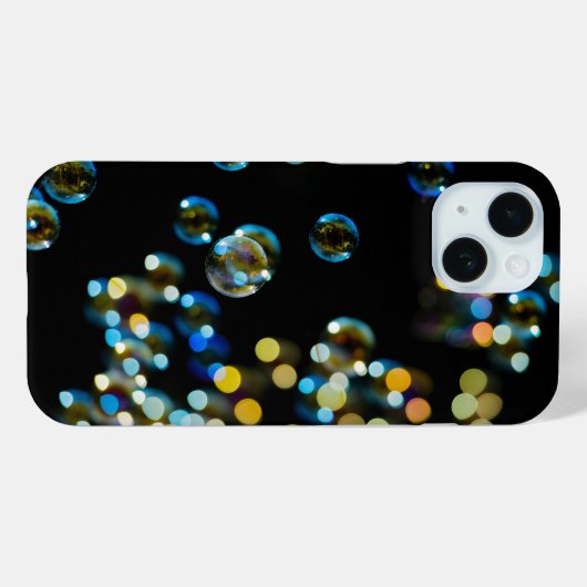 Zeepbellen Bokeh op zwart Case-Mate iPhone Case (Achterkant (horizontaal))