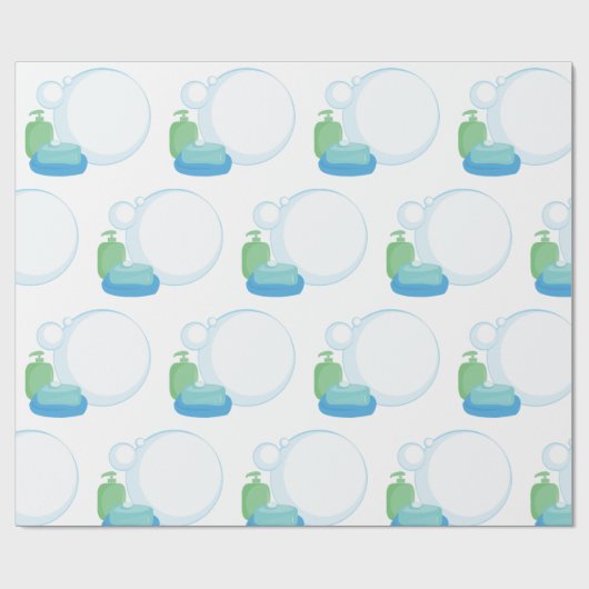 Zeepbellen Cadeaupapier (Vlak)