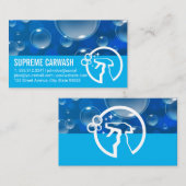 Zeepbellen | Logo spuitfles Visitekaartje (Voorkant / Achterkant)