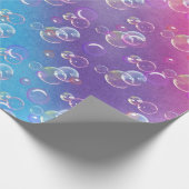 zeepbellen op regenboog Abstract Cadeaupapier (Hoek)
