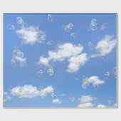 zeepbellen op Sky Cadeaupapier (Vlak)