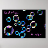 zeepbellen op tdgallery poster (Voorkant)