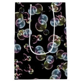 Zeepbellen op zondag in zwart medium cadeauzakje (Achterkant)