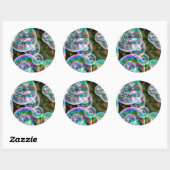 Zeepbellen Ronde Sticker (Vel)