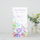 Zeepbellen Save The Date (Staand voorkant)