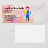 Zeepbellen | Schoonmaakster Visitekaartje (Voorkant / Achterkant)