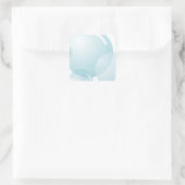 Zeepbellen Vierkante Sticker (Tas)
