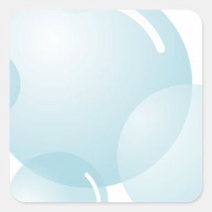 Zeepbellen Vierkante Sticker