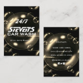 Zeepbellen visitekaartje om auto te wassen (Voorkant / Achterkant)
