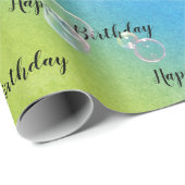 zeepbelletjes op regenboog Abstract Cadeaupapier (Rol Hoek)