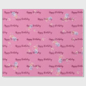 zeepbelletjes op roze cadeaupapier (Vlak)