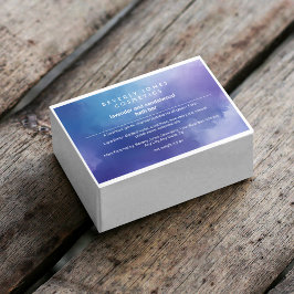 Zeepdoosje met blauwe en Paarse waterverf Voedselcontainer Etiket