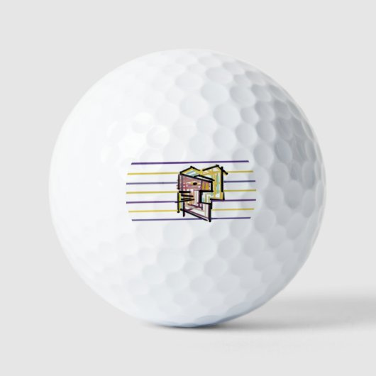 Zeepeerd zomer vreugde golfballen (Voorkant)