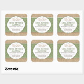 zeepetiket | Green | jute | Huidverzorging Sticker (Vel)