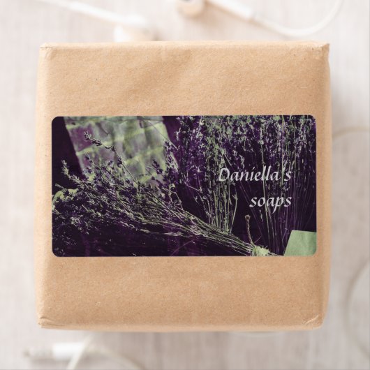 Zeepetiket - lavendel etiket (Insitu)