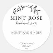 zeepetiketten ronde sticker (Voorkant)