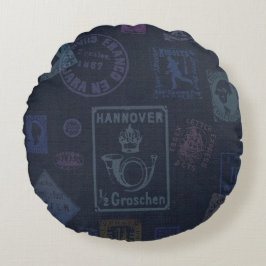  zeepijp - Donker Rond Kussen