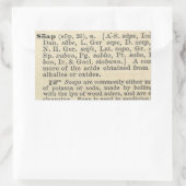 Zeeplabel Rechthoekige Sticker (Tas)