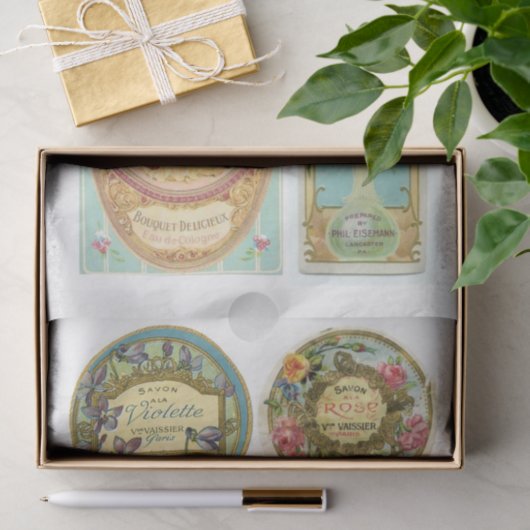 Zeeplabels 13 10x15 ontkoppeling tissuepapier (Geschenk)